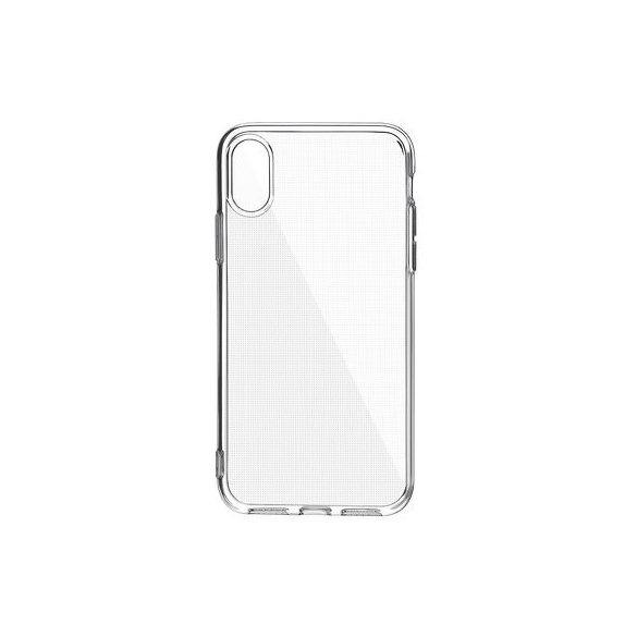 iPhone 12 (6,1") szilikon tok, átlátszó, 2mm, kamera védelemmel, Clear