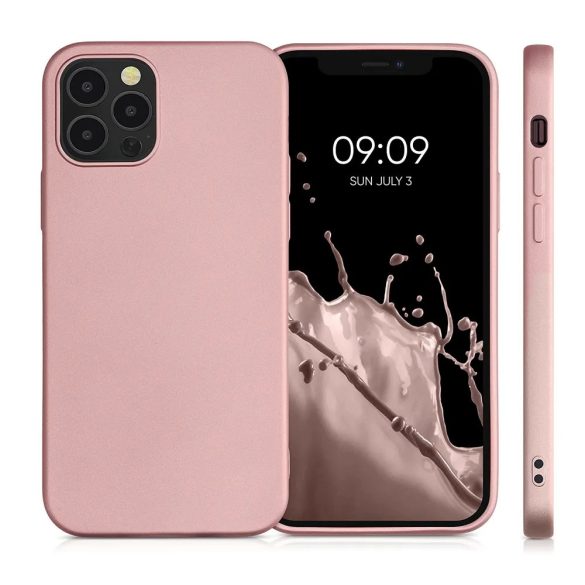 iPhone 14 (6.1") hátlap tok, TPU tok, rózsaszín, Metallic