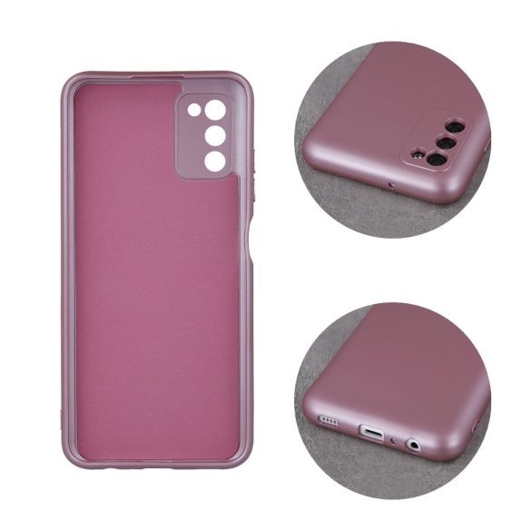iPhone 14 (6.1") hátlap tok, TPU tok, rózsaszín, Metallic