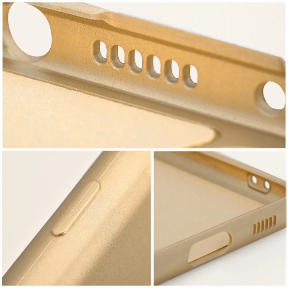 iPhone 14 (6,1") hátlap tok, TPU tok, arany, Metallic