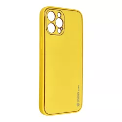   Samsung Galaxy A23 4G/5G hátlap tok, műbőr tok, sárga, SM-A235, SM-A236, Leather