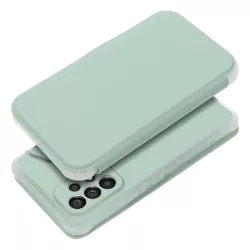   Samsung Galaxy S23 Plus telefon tok, könyvtok, oldalra nyíló tok, mágnesesen záródó, zöld, SM-S916, Forcell Piano