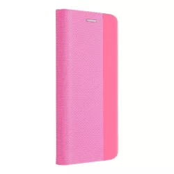   Samsung Galaxy S23 Plus telefon tok, könyvtok, oldalra nyíló tok, mágnesesen záródó, SM-S916, rózsaszín, Sensitive Book