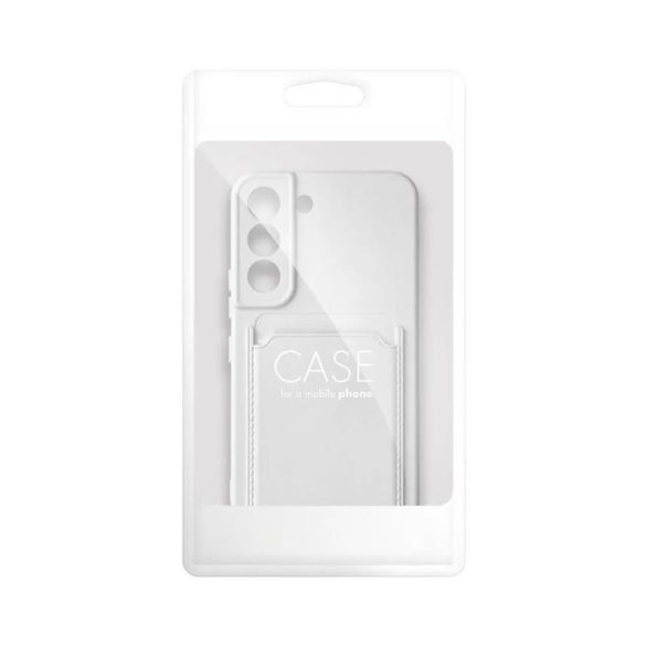 Samsung Galaxy A54 szilikon tok, hátlap tok, bankkártya tartós,fehér, SM-A546, Card