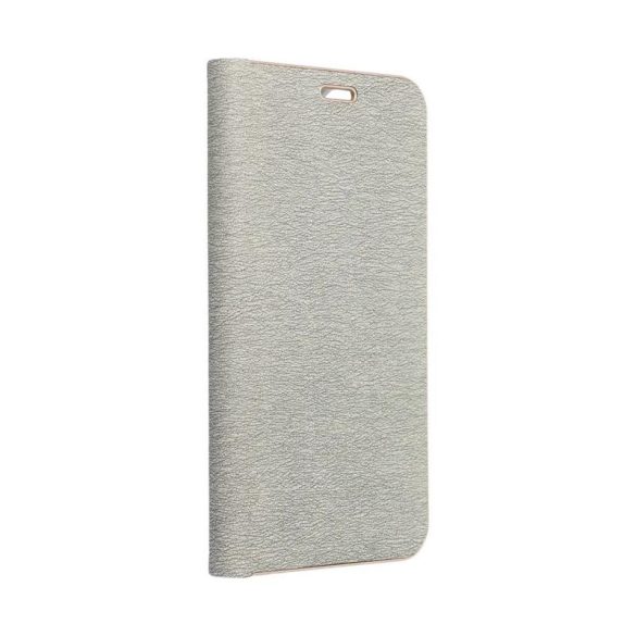 Samsung Galaxy A54 telefon tok, könyvtok, oldalra nyíló tok, mágnesesen záródó, szürke, SM-A546, Luna Book
