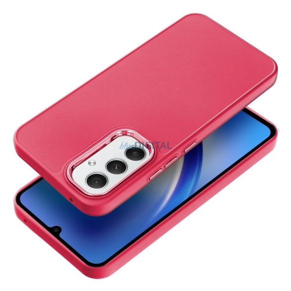 Samsung Galaxy A54 hátlap tok, TPU tok, bordó/piros, SM-A546, Frame