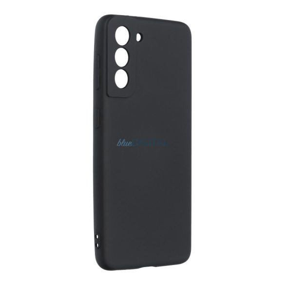 Samsung Galaxy A14 4G/5G szilikon tok, matt, velúr belső, fekete, SM-A145, SM-A146, Silicone