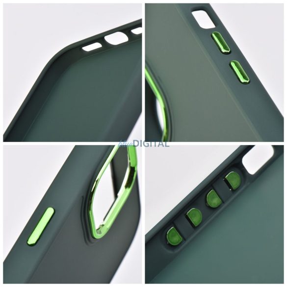 iPhone 11 (6.1") hátlap tok, TPU tok, zöld, Frame