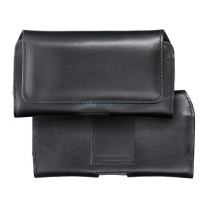 Övre csatolható tok, mágneses, XXL méret (Samsung S20 Ultra, Huawei P Smart Pro, Xiaomi Redmi 9) fekete, polírozott bőr, Royal Crazy Horse