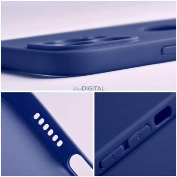Samsung Galaxy A14 4G/5G szilikon tok, matt, kék, SM-A145, SM-A146, Soft