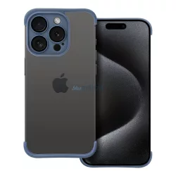   iPhone 13 Pro Max (6.7") keret tok, TPU tok, kameravédelem, kék, Mini Bumpers
