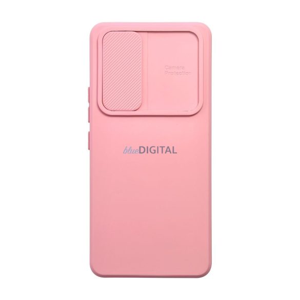 Samsung Galaxy A14 4G/5G hátlap tok, TPU tok, kamera védővel, rózsaszín, SM-A145, SM-A146, Slide