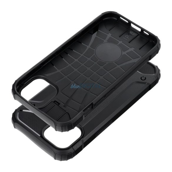 iPhone 15 Pro Max (6.7") ütésálló hátlap tok, fekete, Defender II