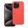 iPhone 15 Pro (6,1") szilikon tok, matt, velúr belső, piros / barack, Silicone iPhone 15 Pro (6,1") szilikon tok, matt, velúr belső, piros / barack, Silicone