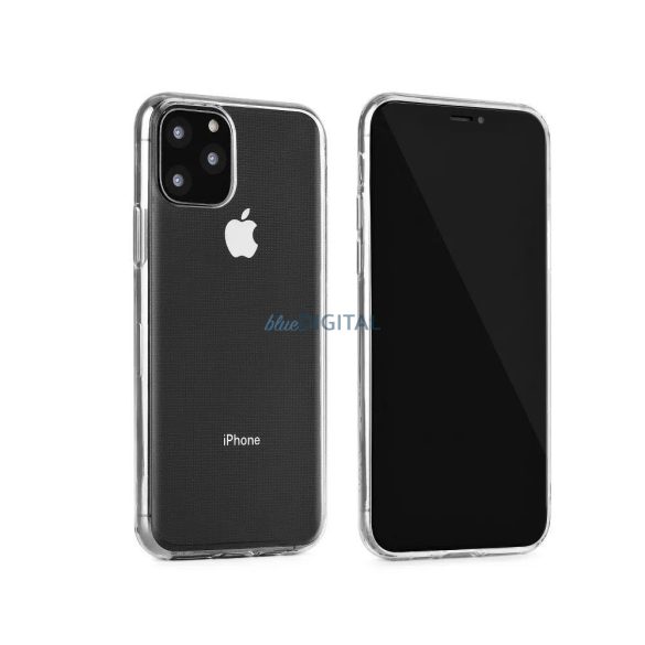 iPhone 15 Plus (6.7") szilikon tok, hátlap tok, átlátszó, 0.3mm, Super slim