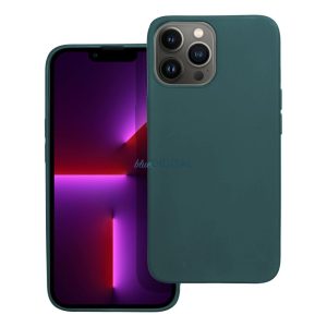 iPhone 15 Pro (6.1") szilikon tok, hátlap tok, zöld, matt