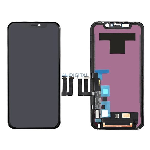 iPhone 11 (6,1") LCD + érintőpanel, fekete, GX Incell