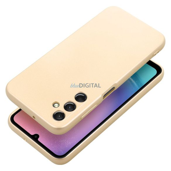 Samsung Galaxy A25 5G hátlap tok, TPU tok, arany, SM-A256, Metallic