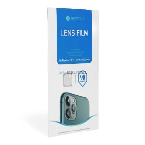 iPhone 15 Pro / 15 Pro Max kamera lencse védő üvegfólia, hibrid, Bestsuit