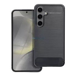   Samsung Galaxy S24 szilikon tok, fekete, SM-S921, Carbon fiber
