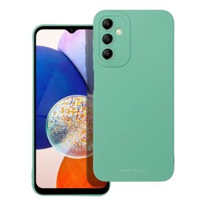 Samsung Galaxy A14 4G/5G hátlap tok, TPU tok, matt, zöld, SM-A145, SM-A146, Roar Luna