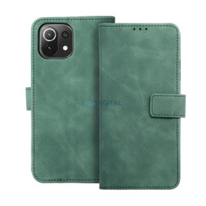 Xiaomi Redmi 13C telefon tok, könyvtok, oldalra nyíló tok, mágnesesen záródó, zöld, Tender Book