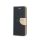 Samsung Galaxy A55 telefon tok, könyvtok, oldalra nyíló tok, mágnesesen záródó, fekete-arany, SM-A556, Fancy