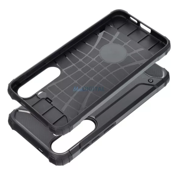 Samsung Galaxy S23 FE ütésálló hátlap tok, fekete, SM-S711, Defender II