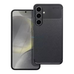   Samsung Galaxy S23 FE szilikon tok, hátlap tok, carbon mintás, kamera védelem, fekete, SM-S711, Carbon Premium