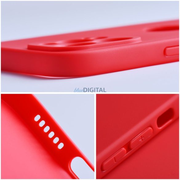 Samsung Galaxy A05 szilikon tok, matt, piros, SM-A055, Soft