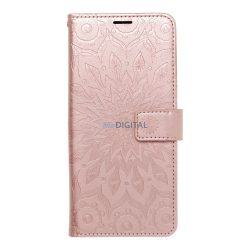   Xiaomi Redmi Note 13 4G telefon tok, könyvtok, oldalra nyíló tok, rose gold, mandala, Mezzo