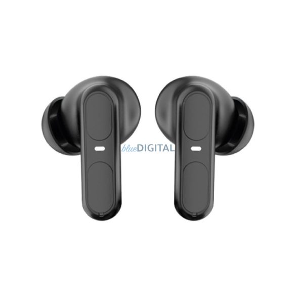 Stereo bluetooth headset vezeték nélküli töltőtokkal, TWS, fekete, BlueStar BK31