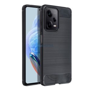 Xiaomi Redmi Note 13 Pro 4G szilikon tok, fekete, Carbon fiber