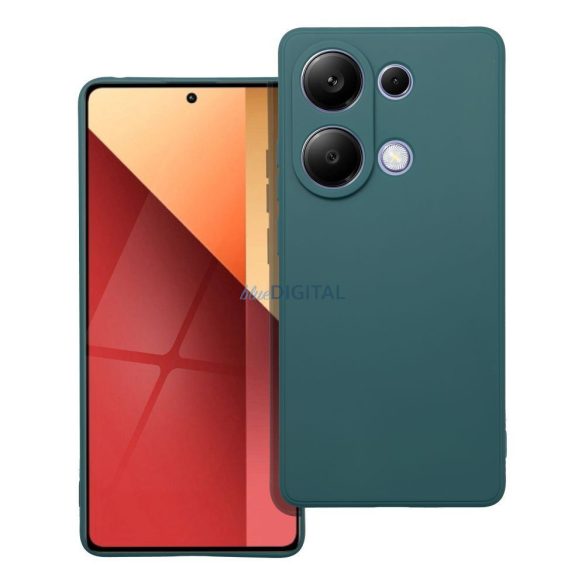 Xiaomi Redmi Note 13 Pro 4G szilikon tok, hátlap tok, zöld, matt