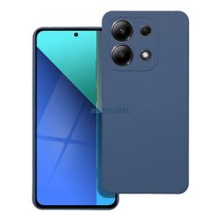   Xiaomi Redmi Note 13 4G szilikon tok, matt, velúr belső, kék, Silicone