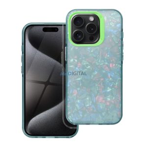 iPhone 15 (6.1") hátlap tok, kemény tok, TPU / PC tok, zöld, Tutti Frutti