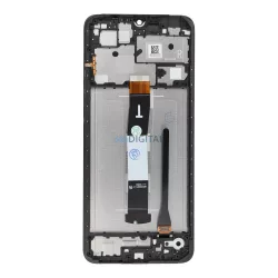   Xiaomi Redmi 12C fekete LCD + érintőpanel kerettel, FixCell