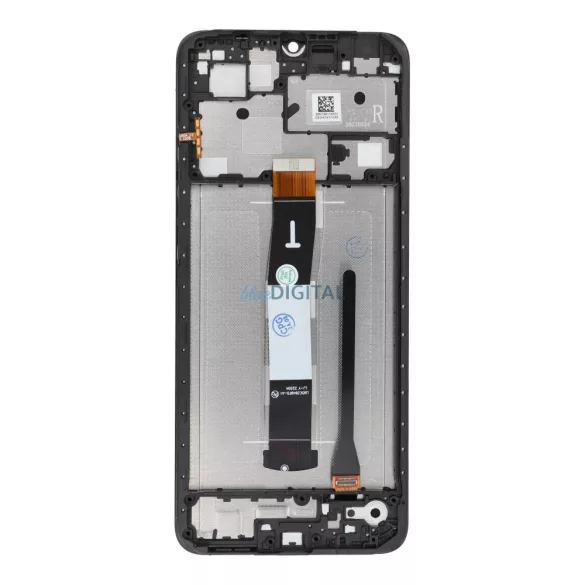 Xiaomi Redmi 12C fekete LCD + érintőpanel kerettel, FixCell