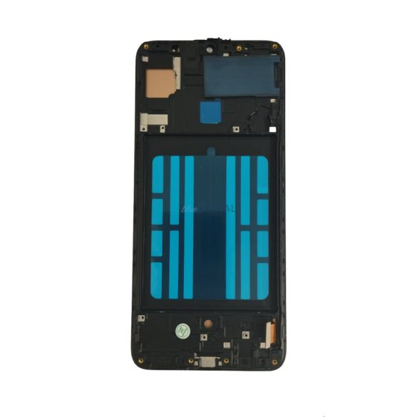 Samsung Galaxy A70 LCD + érintőpanel kerettel, fekete, SM-A705, Incell