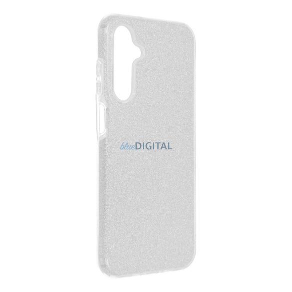 Samsung Galaxy A56 szilikon tok, csillámos, hátlap tok, ezüst, SM-A566, Shining