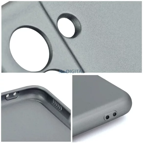 Xiaomi Redmi Note 14 5G hátlap tok, TPU tok, szürke, Metallic