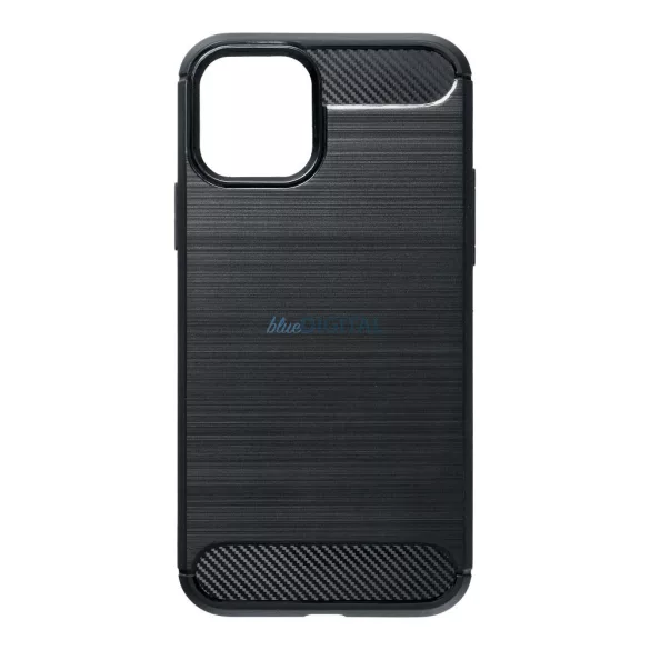 Samsung Galaxy A06 4G/5G szilikon tok, fekete, SM-A065, SM-A066, Carbon fiber
