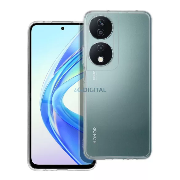 Honor X6b szilikon tok, átlátszó, 2mm, kamera védelemmel, Clear