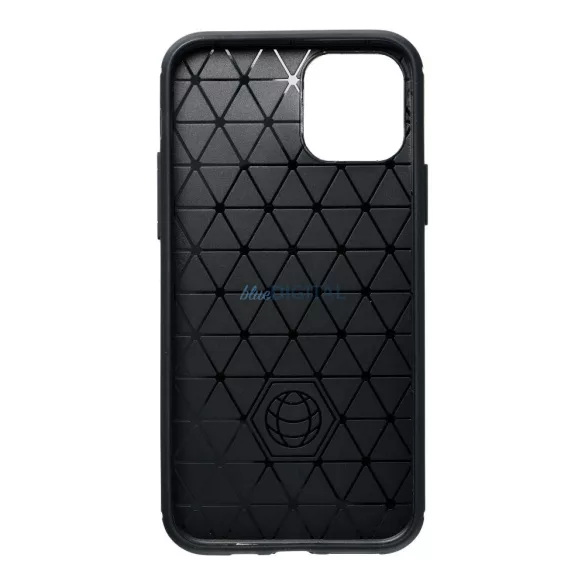 Honor 400 Lite szilikon tok, fekete, Carbon fiber