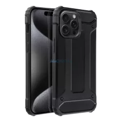  iPhone 17 Air (6.5") ütésálló hátlap tok, fekete, Defender II