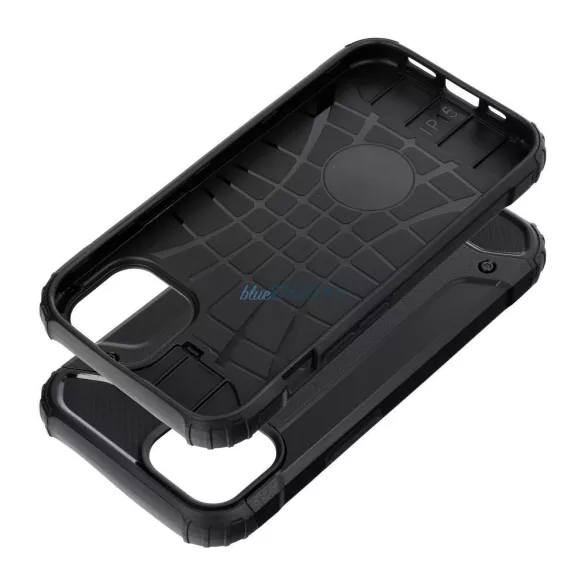 iPhone 17 Air (6.5") ütésálló hátlap tok, fekete, Defender II