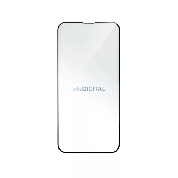 Samsung Galaxy A07 előlapi üvegfólia, edzett, hajlított, fekete keret, 9H, SM-A075, 5D Full Glue