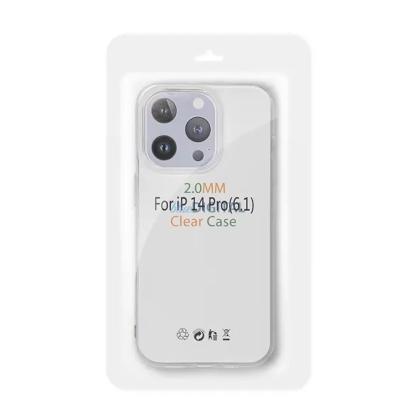 Honor 400 Smart szilikon tok, átlátszó, 2mm, kamera védelemmel, Clear