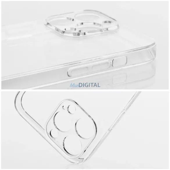 Honor 400 Smart szilikon tok, átlátszó, 2mm, kamera védelemmel, Clear