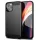 iPhone 17 Air (6.5") szilikon tok, fekete, Carbon fiber
